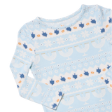 Kids Bamboo PJ Set - Hanukkah Fair Isle