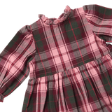 Doll Jennifer Dress - Burgundy Tartan
