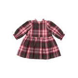 Doll Jennifer Dress - Burgundy Tartan