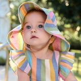 Baby Girls Sun Hat - Banana Leaves