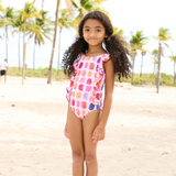 Girls Katniss Suit - Pink Paint Swatches