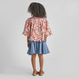Girls Maribelle Bow Skirt - Chambray