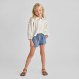 Girls Ava Top - Antique White