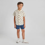 Boys Jack Shirt - Dachshunds In Sweaters