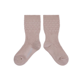 Celeste - Newborn Knee-high Socks - Old Rose
