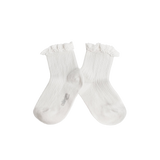 Lili Lace Ankle Socks - Soft Lamb