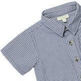 Boys Jack Shirt - Navy Gingham
