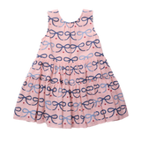Girls Eloise Dress - Pink Bows
