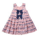 Girls Eloise Dress - Pink Bows