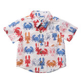Boys Jack Shirt - Lobsters and Crabs