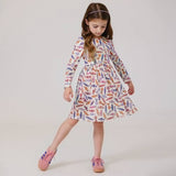 Girls Lame Steph Dress - Halloween Candy | Pink Chicken