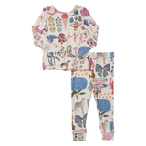 Kids Bamboo PJ Set - 20 Years of PC White