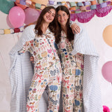 Womens Bamboo PJ Set - 20 Years of PC White