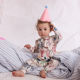 Baby Bamboo Ruffle Romper - 20 Years of PC White