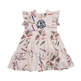 Girls Jennifer Dress - Tossed Crayons