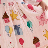 Girls Jessa Dress - Birthday Embroidery