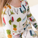 Kids Bamboo PJ Set - Charleston