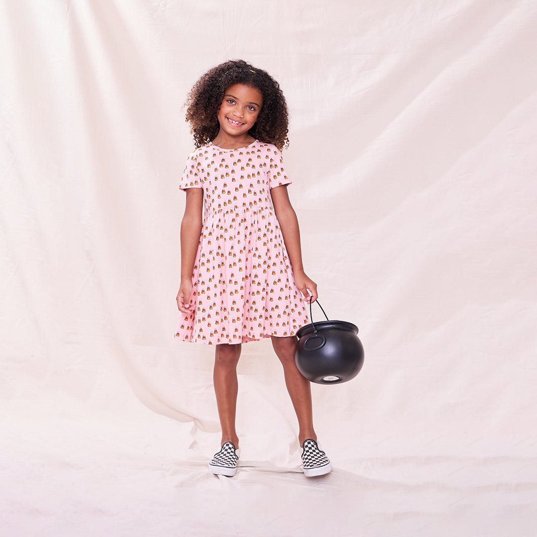 Sunny Dress | Pink Candy Corn | 12Y Sunny Dress | Pink Candy Corn | 12Y