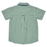 Boys Jack Shirt - Green White Check