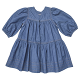 Girls Sawyer Dress - Chambray