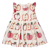 Girls Cordelia Dress - Quilted Apples