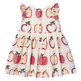 Girls Cordelia Dress - Quilted Apples