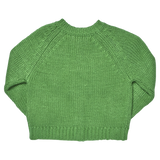 Girls Blossom Sweater - Blue Flower Embroidery