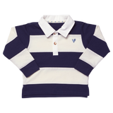 Boys Albert Rugby Shirt - Navy White