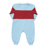 Baby Boys Albert Rugby Jumper - Blue Maroon