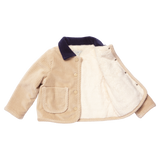 Baby Boys Jace Plush Jacket - Khaki