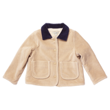 Boys Jace Plush Jacket - Khaki
