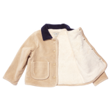 Boys Jace Plush Jacket - Khaki