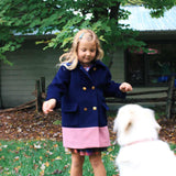 Girls Beck Peacoat - Navy