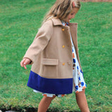 Girls Beck Peacoat - Camel
