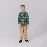 Boys Jack Shirt - Animals of Asia | Pink Chicken