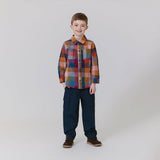 Boys Jack Shirt - Harvest Check | Pink Chicken