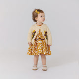 Baby Girls Maude Sweater - Cream Flower Embroidery | Pink Chicken