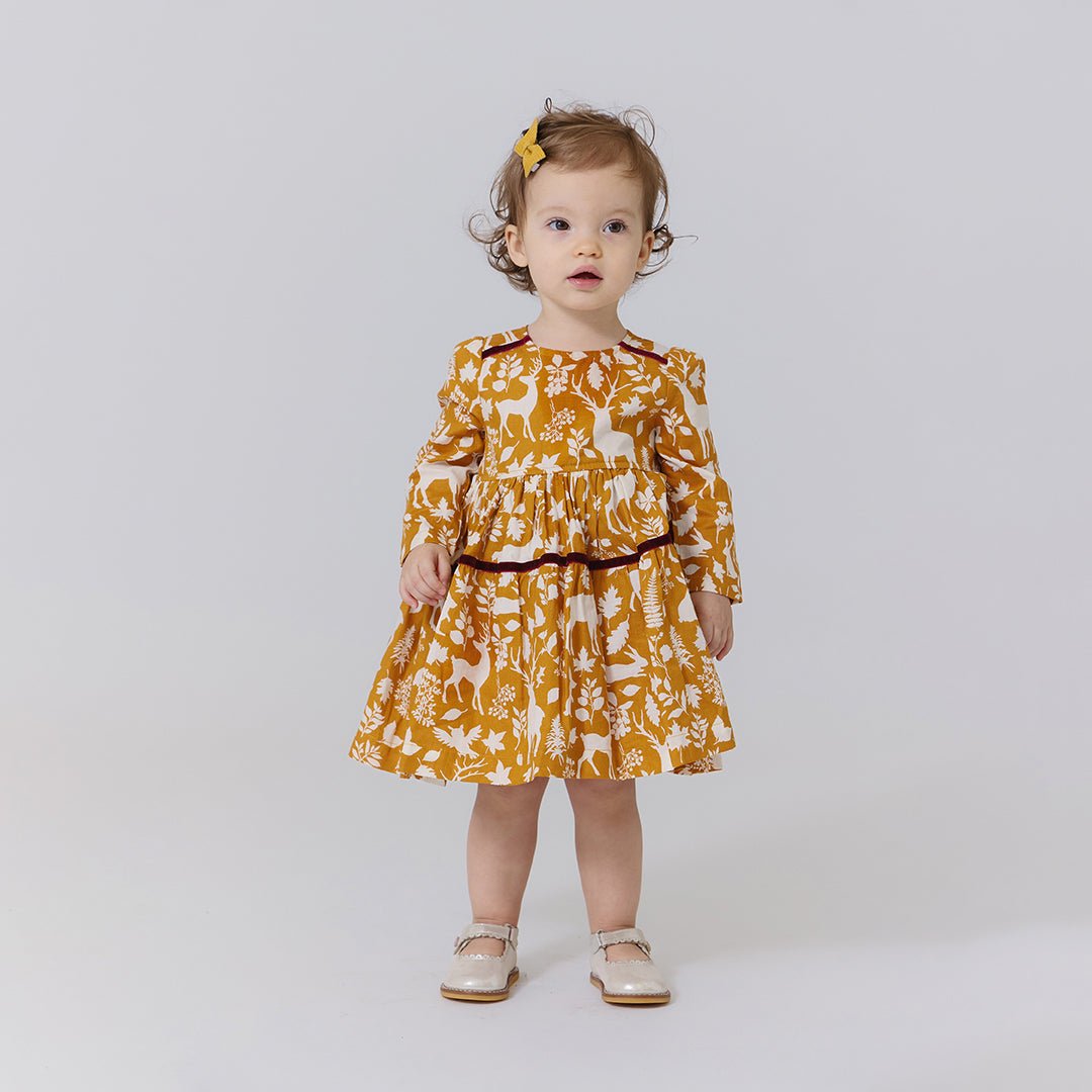 Baby Girls Lennon Dress Set - Harvest Botanical | Pink Chicken