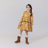 Girls Lennon Dress - Harvest Botanical | Pink Chicken