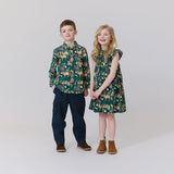 Girls Stevie Dress - Animals of Asia | Pink Chicken