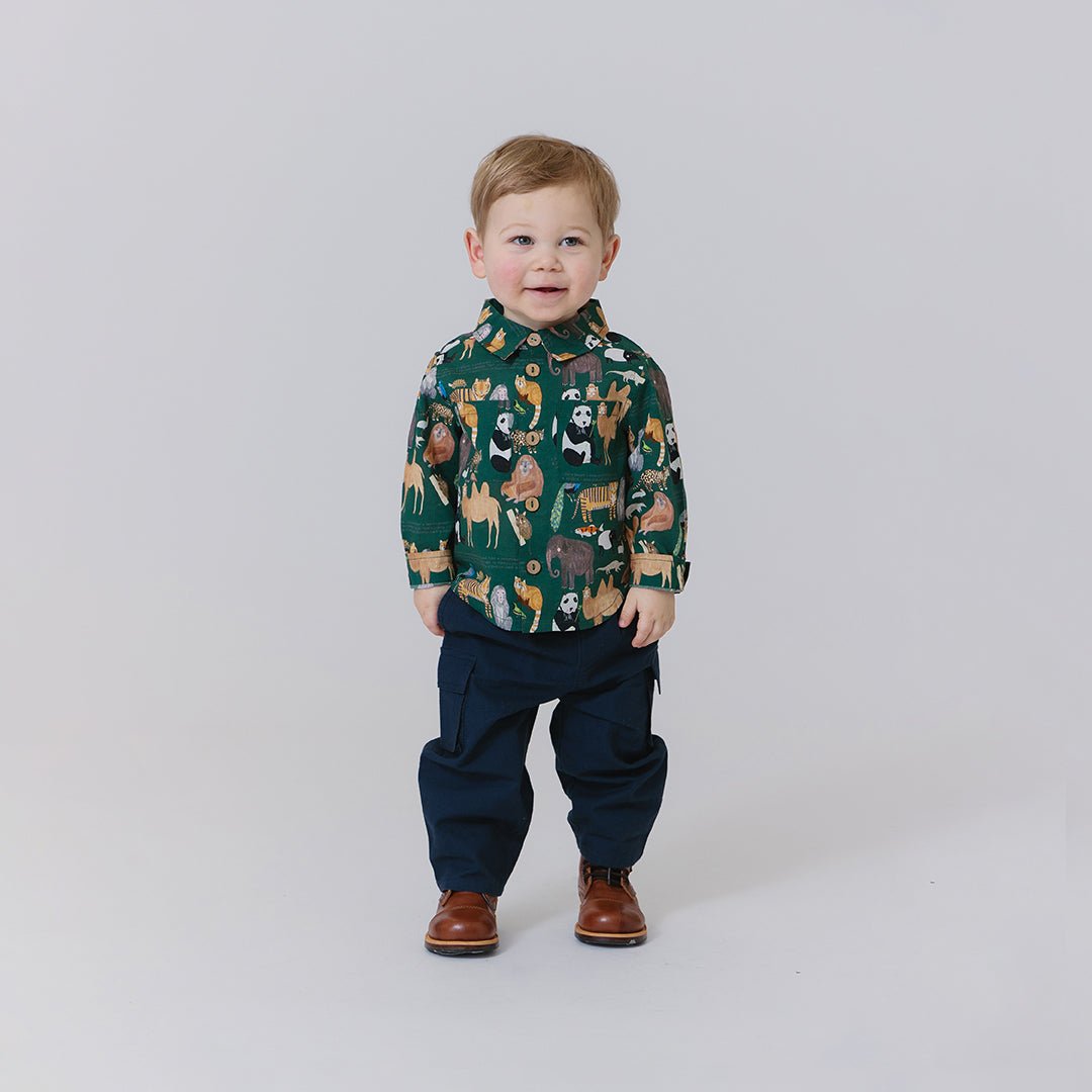 Baby Boys Jack Shirt - Animals of Asia | Pink Chicken