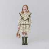 Girls Raphaela Dress - Olive Rose Floral | Pink Chicken