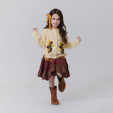 Girls Allie Skirt - Mixed Checks | Pink Chicken