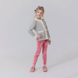 Girls Velour Legging - Desert Rose | Pink Chicken