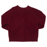 Girls Blossom Sweater - Pink Flower Embroidery