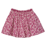Girls Gianna Skirt - Burgundy Climbing Floral