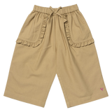 Girls Bailey Ruffle Pant - Khaki
