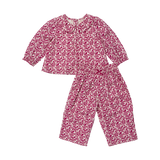Baby Girls Dawson 2-PC Set - Burgundy Climbing Floral