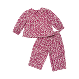 Baby Girls Dawson 2-PC Set - Burgundy Climbing Floral