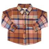 Boys Long Sleeve Jack Shirt - Hayride Plaid